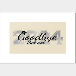 Goodbye School on Light Shirts Posters and Art